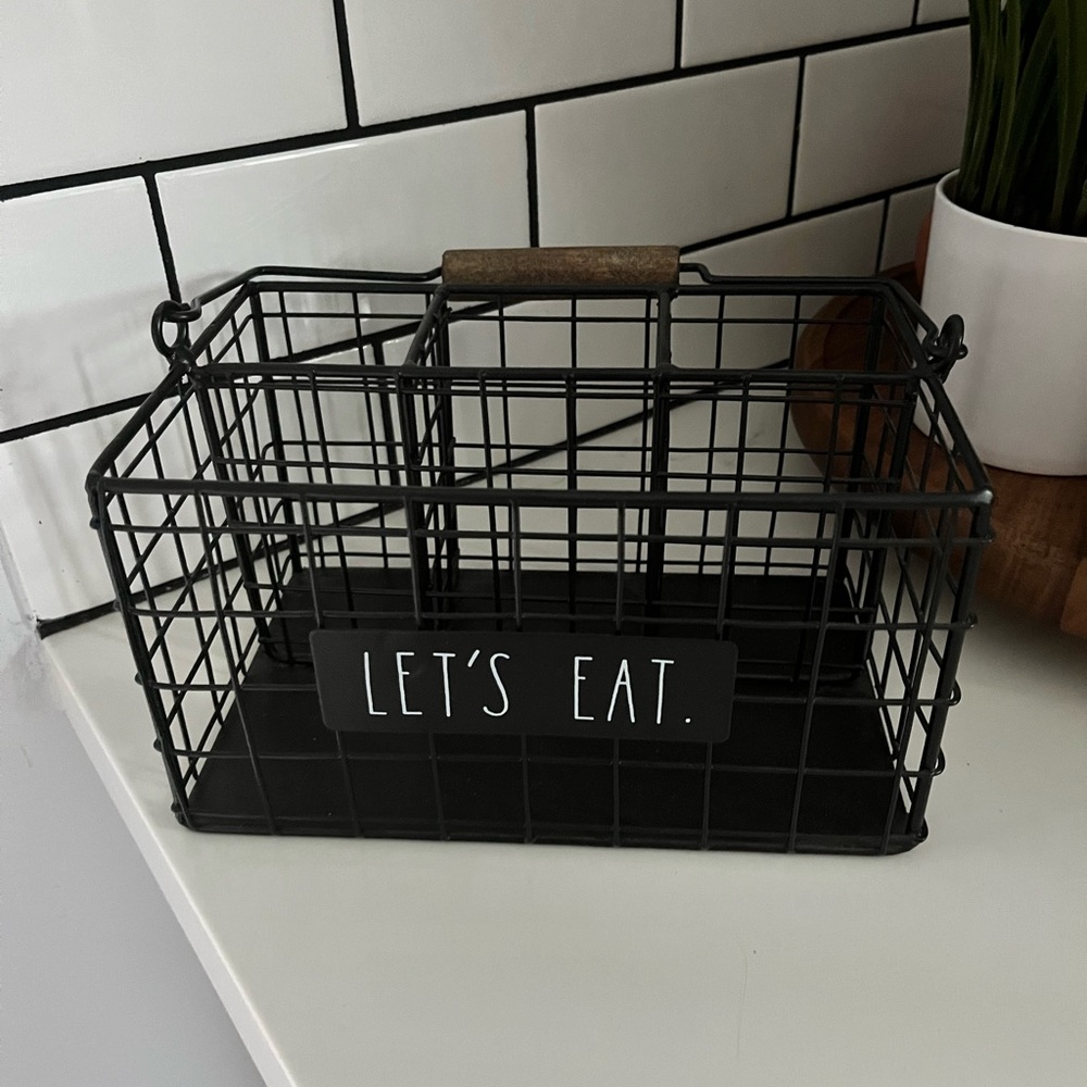 Rae Dunn Let’s Eat Utensil Caddy
